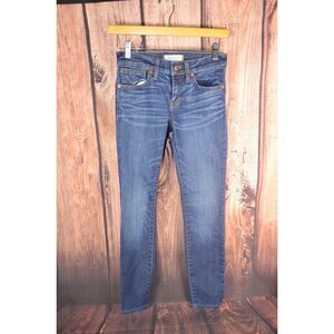 Madewell 8" Skinny‎ Skinny Jeans Womens Size 24 Blue F9016 Stretch